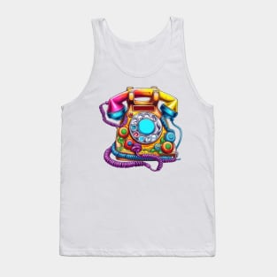 Retro 90s Landline Tank Top